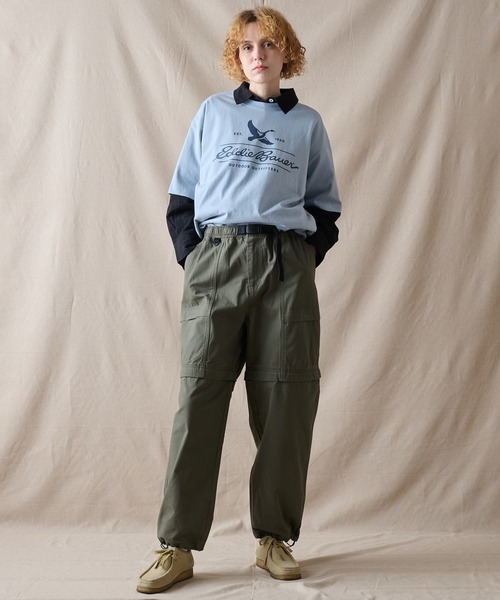 Eddie Bauer(エディーバウアー)の「クラシック ロゴプリント 半袖Tシャツ(Tシャツ/カットソー・メンズ・グレイッシュブルー/ブラック/オレンジ/ホワイト・XL/L/M/S/XXL)」の20枚目の写真