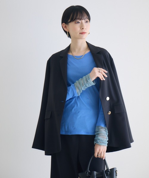 Paradise Picnic（パラダイスピクニック）の「SUGARROSE　バックデザインジャケット（テーラードジャケット・レディース・アイボリー/ブラック・FREE）」の16枚目の写真