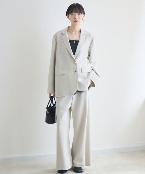 Paradise Picnic（パラダイスピクニック）の「SUGARROSE　バックデザインジャケット（テーラードジャケット・レディース・アイボリー/ブラック・FREE）」の18枚目の写真