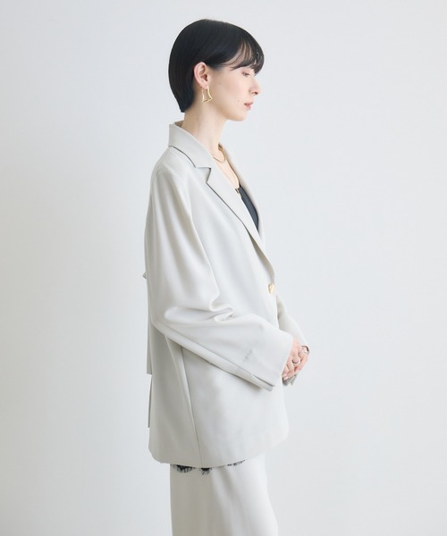 Paradise Picnic（パラダイスピクニック）の「SUGARROSE　バックデザインジャケット（テーラードジャケット・レディース・アイボリー/ブラック・FREE）」の12枚目の写真