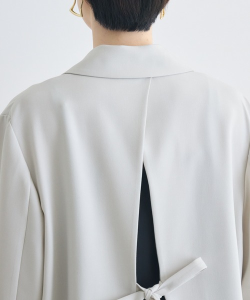 Paradise Picnic（パラダイスピクニック）の「SUGARROSE　バックデザインジャケット（テーラードジャケット・レディース・アイボリー/ブラック・FREE）」の8枚目の写真