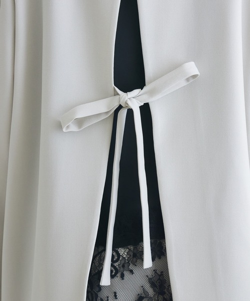 Paradise Picnic（パラダイスピクニック）の「SUGARROSE　バックデザインジャケット（テーラードジャケット・レディース・アイボリー/ブラック・FREE）」の3枚目の写真