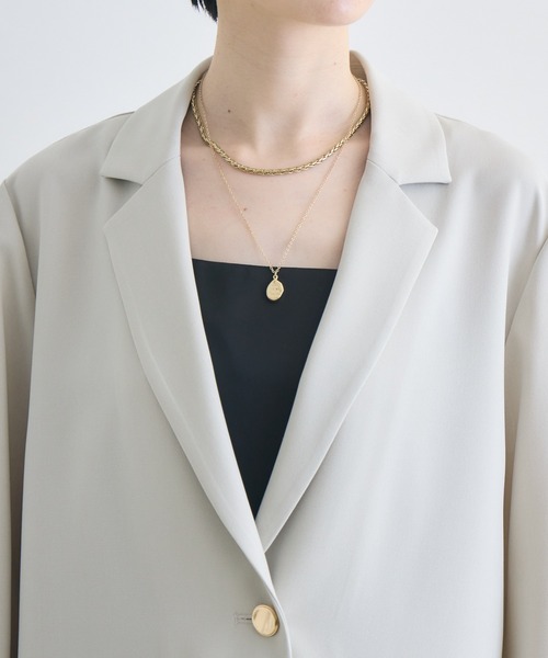 Paradise Picnic（パラダイスピクニック）の「SUGARROSE　バックデザインジャケット（テーラードジャケット・レディース・アイボリー/ブラック・FREE）」の15枚目の写真