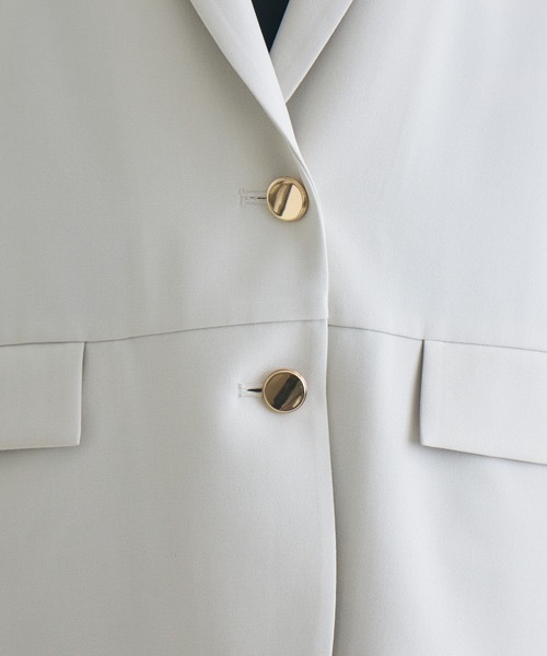 Paradise Picnic（パラダイスピクニック）の「SUGARROSE　バックデザインジャケット（テーラードジャケット・レディース・アイボリー/ブラック・FREE）」の4枚目の写真