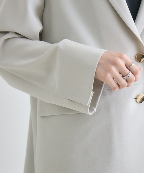 Paradise Picnic（パラダイスピクニック）の「SUGARROSE　バックデザインジャケット（テーラードジャケット・レディース・アイボリー/ブラック・FREE）」の6枚目の写真