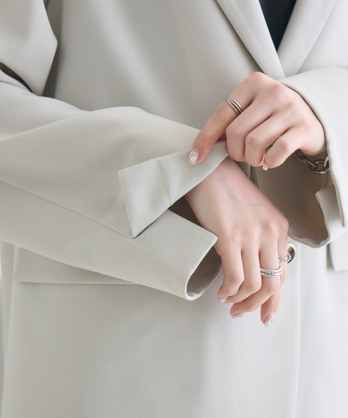 Paradise Picnic（パラダイスピクニック）の「SUGARROSE　バックデザインジャケット（テーラードジャケット・レディース・アイボリー/ブラック・FREE）」の7枚目の写真