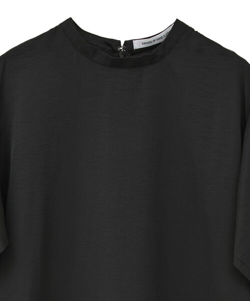 GARAGE OF GOOD CLOTHING（ガレージオブグッドクロージング）の「キュプラ混半袖ワンピース（ワンピース・レディース・ブラック・M/S）」の4枚目の写真