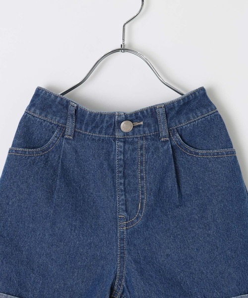 GLOBAL WORK(グローバルワーク)の「GOODデニムロールショーツ/638046(その他パンツ・キッズ・ブルー/ブラック・130cm/140cm/150cm/160cm)」の11枚目の写真