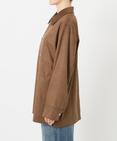 Spick & Span（スピックアンドスパン）の「《追加》フェイクスエードオープンカラージャケット（その他アウター・レディース・キャメル・38/36）」の11枚目の写真