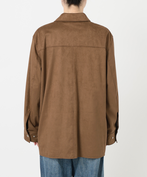 Spick & Span（スピックアンドスパン）の「《追加》フェイクスエードオープンカラージャケット（その他アウター・レディース・キャメル・38/36）」の12枚目の写真