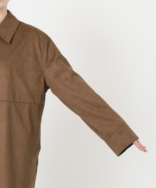 Spick & Span（スピックアンドスパン）の「《追加》フェイクスエードオープンカラージャケット（その他アウター・レディース・キャメル・38/36）」の14枚目の写真