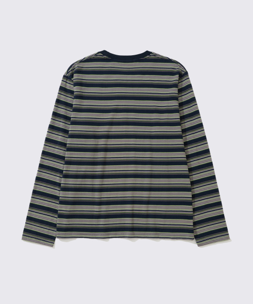 ADDSLOW（アドスロー）の「Stripe LOVE Long Sleeve [Khaki]（Tシャツ/カットソー・レディース・その他・0/1/2）」の2枚目の写真
