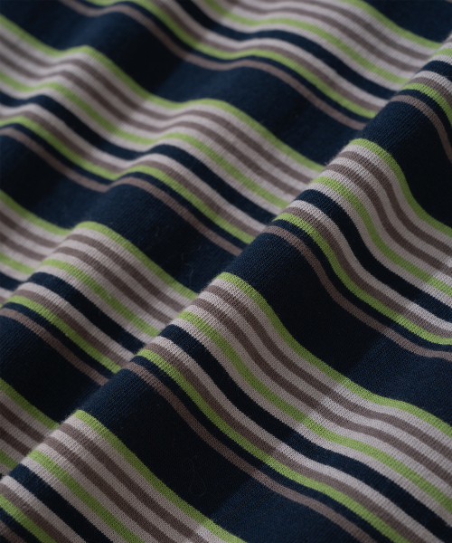 ADDSLOW（アドスロー）の「Stripe LOVE Long Sleeve [Khaki]（Tシャツ/カットソー・レディース・その他・0/1/2）」の4枚目の写真
