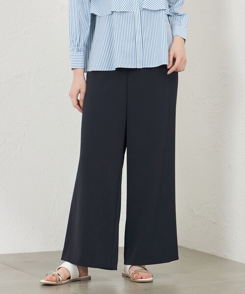 amaca（アマカ）の「リリーワルツ ワイドパンツ（その他パンツ・レディース・ダークネイビー/グリーン/グレー系その他/ベージュ・36/38/40）」の4枚目の写真