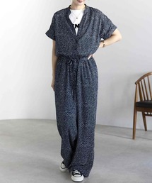 PREFERIR（プレフェリール）の「【細見え×抜け感】ランダムドット キーネックオールインワン（つなぎ/オールインワン）」