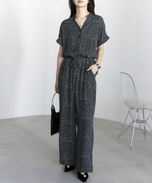 PREFERIR（プレフェリール）の「【細見え×抜け感】ランダムドット キーネックオールインワン（つなぎ/オールインワン）」