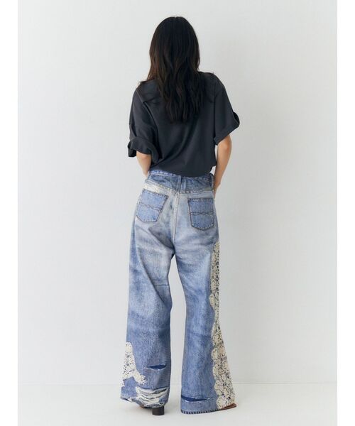 Ungrid（アングリッド）の「プリントデザインルーズデニム（デニムパンツ・レディース・ブルー・26inch/25inch/24inch）」の14枚目の写真