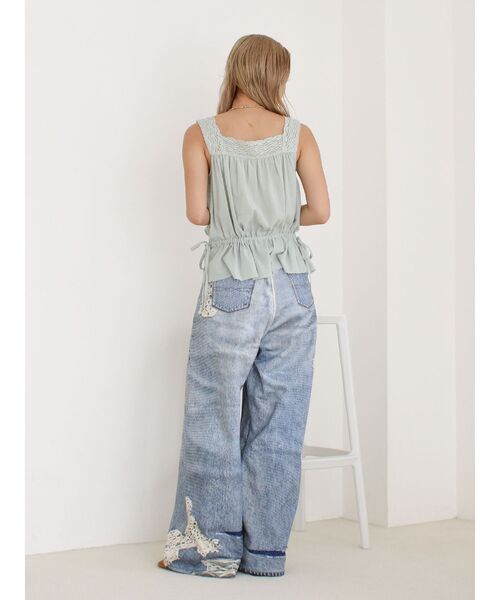 Ungrid（アングリッド）の「プリントデザインルーズデニム（デニムパンツ・レディース・ブルー・26inch/25inch/24inch）」の16枚目の写真