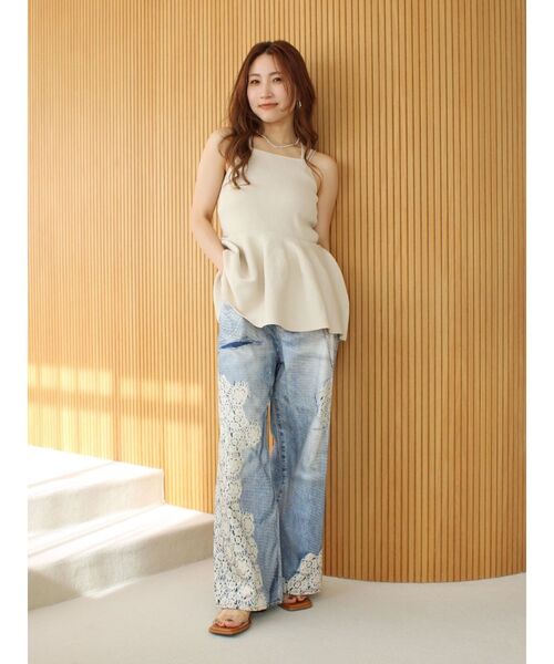 Ungrid（アングリッド）の「プリントデザインルーズデニム（デニムパンツ・レディース・ブルー・26inch/25inch/24inch）」の17枚目の写真