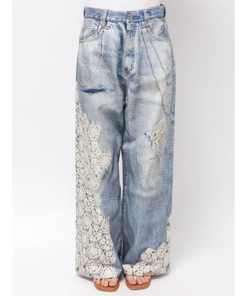 Ungrid（アングリッド）の「プリントデザインルーズデニム（デニムパンツ・レディース・ブルー・26inch/25inch/24inch）」の19枚目の写真