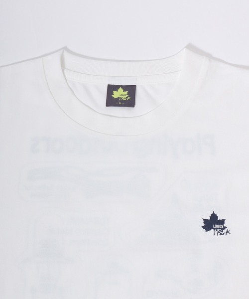 LOGOS(ロゴス)の「2026SS LOGOS/ロゴス 吸汗速乾 キャンプギア バックプリント 半袖Tシャツ レディース メンズ(Tシャツ/カットソー・メンズ・スミクロ/カーキ/ホワイト・LL/L/M)」の10枚目の写真