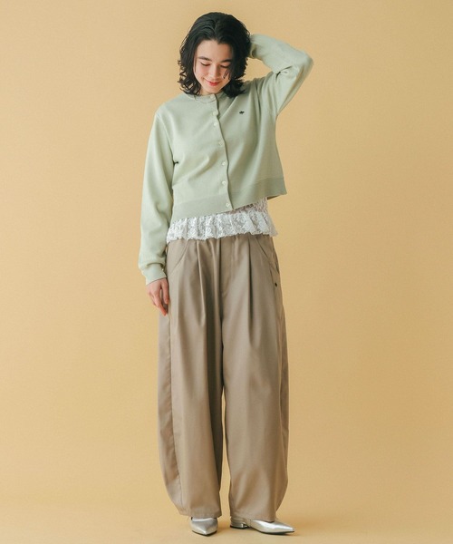 RAGEBLUE（レイジブルー）の「＜POLO BCS/ポロ・ビーシーエス＞別注/タックボリュームパンツ（スラックス・レディース・ブラック/ベージュ・FREE）」の3枚目の写真