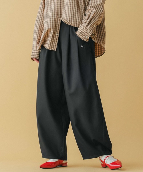 RAGEBLUE（レイジブルー）の「＜POLO BCS/ポロ・ビーシーエス＞別注/タックボリュームパンツ（スラックス・レディース・ブラック/ベージュ・FREE）」の9枚目の写真