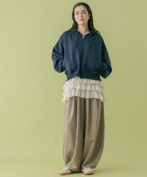 RAGEBLUE（レイジブルー）の「＜POLO BCS/ポロ・ビーシーエス＞別注/タックボリュームパンツ（スラックス・レディース・ブラック/ベージュ・FREE）」の14枚目の写真