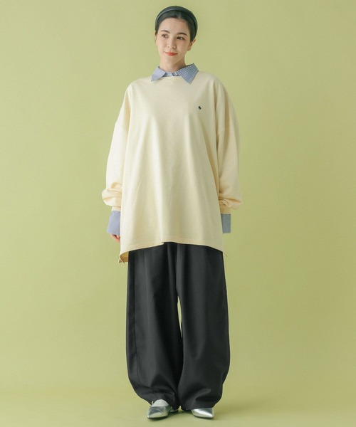 RAGEBLUE（レイジブルー）の「＜POLO BCS/ポロ・ビーシーエス＞別注/タックボリュームパンツ（スラックス・レディース・ブラック/ベージュ・FREE）」の18枚目の写真