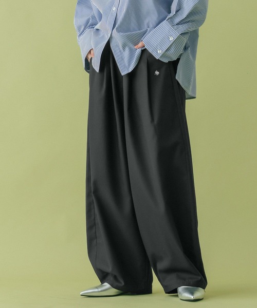 RAGEBLUE（レイジブルー）の「＜POLO BCS/ポロ・ビーシーエス＞別注/タックボリュームパンツ（スラックス・レディース・ブラック/ベージュ・FREE）」の21枚目の写真