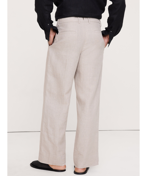 Banana Republic(バナナリパブリック)の「ルーズ プリーツ リネン ドレスパンツ(その他パンツ・メンズ・ナチュラル・28W 30L/29W 30L/30W 30L/31W 30L/32W 30L/33W 30L/34W 30L)」の3枚目の写真