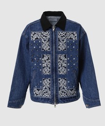 Bandana Embroidery Denim Jacket