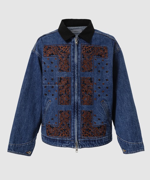 セール】Bandana Embroidery Denim Jacket（デニムジャケット）｜NOMA