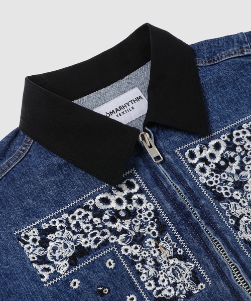 NOMA t.d.(ノーマティーディー)の「Bandana Embroidery Denim Jacket(デニムジャケット・メンズ・その他1/その他3/その他2・2/3)」の5枚目の写真
