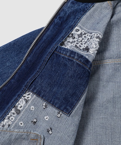 NOMA t.d.(ノーマティーディー)の「Bandana Embroidery Denim Jacket(デニムジャケット・メンズ・その他1/その他3/その他2・2/3)」の6枚目の写真