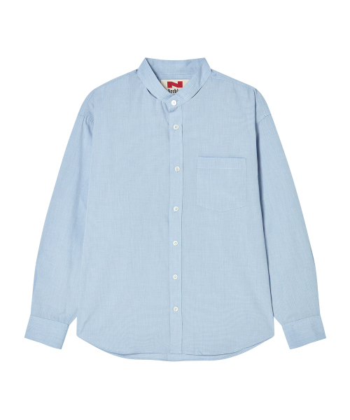 Beyond Closet（-）の「[コレクションライン] スカーフディテールラウンドシャツブルー（シャツ/ブラウス・メンズ・その他・LARGE/MEDIUM）」の2枚目の写真