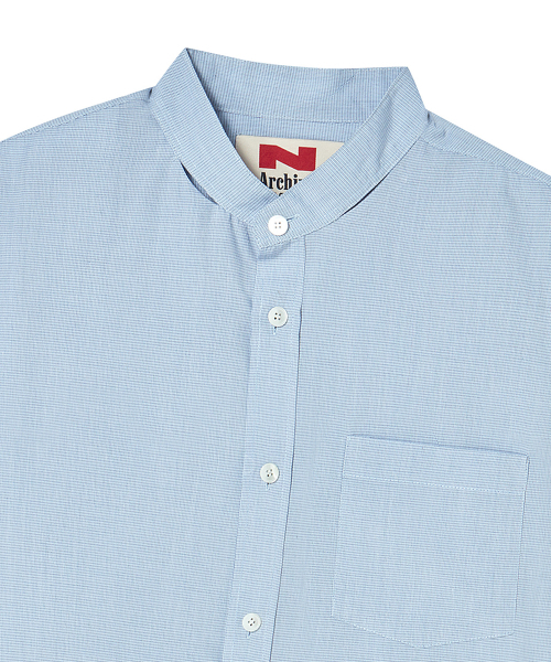 Beyond Closet（-）の「[コレクションライン] スカーフディテールラウンドシャツブルー（シャツ/ブラウス・メンズ・その他・LARGE/MEDIUM）」の4枚目の写真