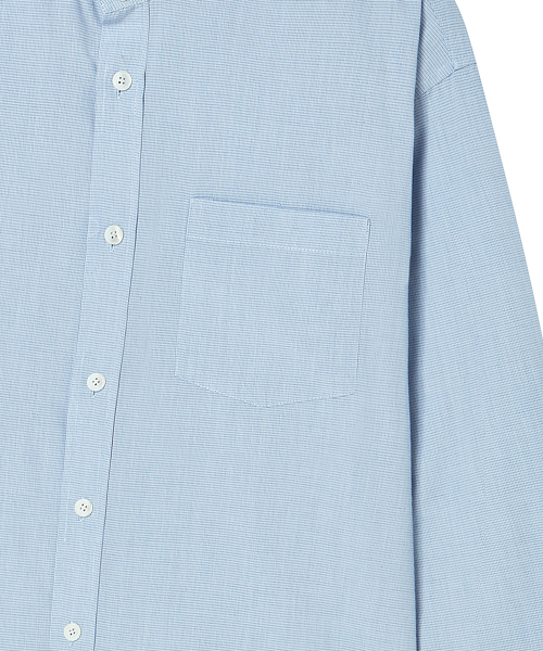 Beyond Closet（-）の「[コレクションライン] スカーフディテールラウンドシャツブルー（シャツ/ブラウス・メンズ・その他・LARGE/MEDIUM）」の6枚目の写真