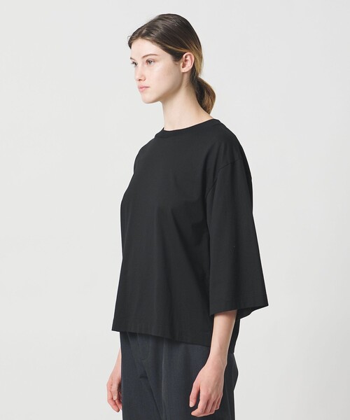 LOEFF（ロエフ）の「＜LOEFF＞スビンコットン ボックス Tシャツ（Tシャツ/カットソー・レディース・ホワイト/ブラック/パープル・FREE）」の17枚目の写真