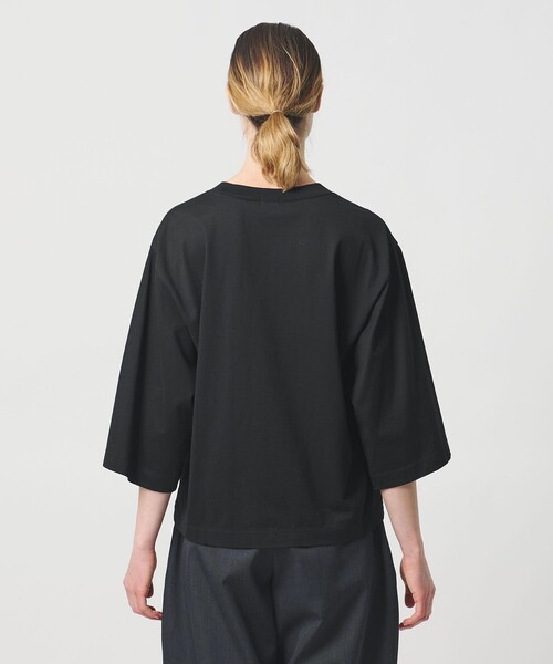 LOEFF（ロエフ）の「＜LOEFF＞スビンコットン ボックス Tシャツ（Tシャツ/カットソー・レディース・ホワイト/ブラック/パープル・FREE）」の19枚目の写真