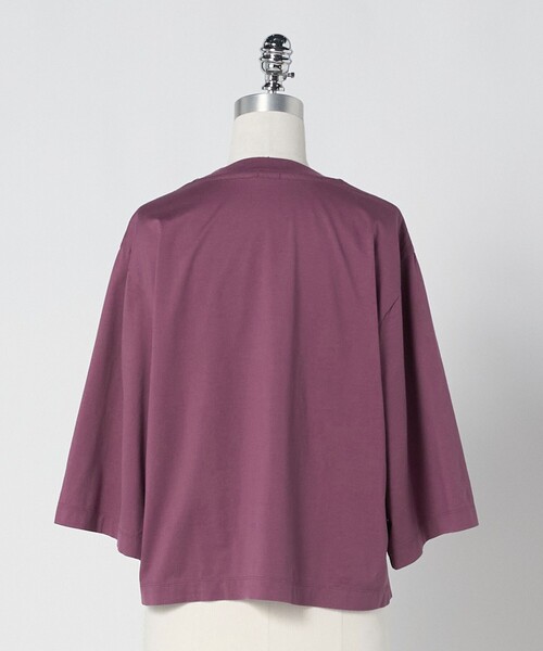 LOEFF（ロエフ）の「＜LOEFF＞スビンコットン ボックス Tシャツ（Tシャツ/カットソー・レディース・ホワイト/ブラック/パープル・FREE）」の20枚目の写真