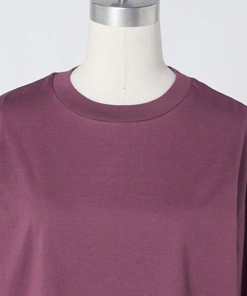 LOEFF（ロエフ）の「＜LOEFF＞スビンコットン ボックス Tシャツ（Tシャツ/カットソー・レディース・ホワイト/ブラック/パープル・FREE）」の21枚目の写真