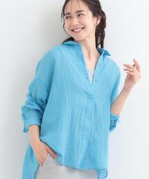 SHOO・LA・RUE | 【体型カバー】こなれ感たっぷり やわらかゆるっとシアーシャツ(シャツ/ブラウス)