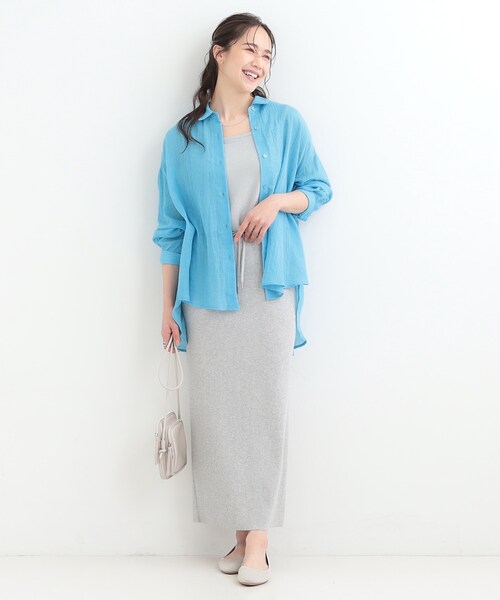 SHOO・LA・RUE(シューラルー)の「【体型カバー】ふんわり質感 やわらかこなれシアーシャツ(シャツ/ブラウス・レディース・イエロー系その他/ブラウン系/ブラック/ブルー/ピンク系/ライトオレンジ系・00)」の19枚目の写真