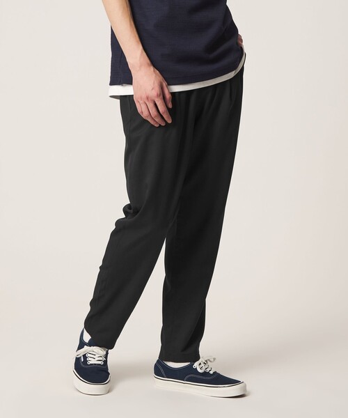 A DAY IN THE LIFE UNITED ARROWS（アデイインザライフユナイテッドアローズ）の「クールファイバー ツイル 1プリーツ イージーパンツ-吸水速乾-＜A DAY IN THE LIFE＞（スラックス・メンズ・ブラック/ナチュラル/ダークグレー/ロイヤルブルー・S/L/XL/M）」の5枚目の写真