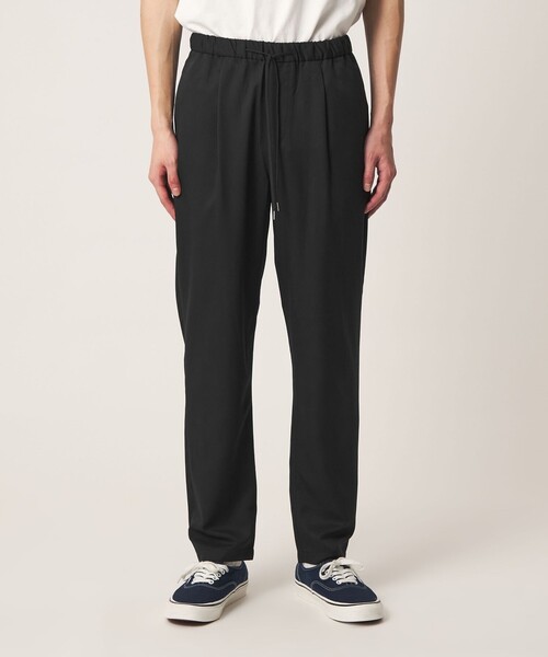 A DAY IN THE LIFE UNITED ARROWS（アデイインザライフユナイテッドアローズ）の「クールファイバー ツイル 1プリーツ イージーパンツ-吸水速乾-＜A DAY IN THE LIFE＞（スラックス・メンズ・ブラック/ナチュラル/ダークグレー/ロイヤルブルー・S/L/XL/M）」の6枚目の写真