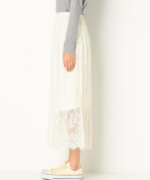 Another Edition（アナザーエディション）の「レースロングスカート/AEMFC LACE LONG SK◆（スカート・レディース・オフホワイト・FREE）」の6枚目の写真