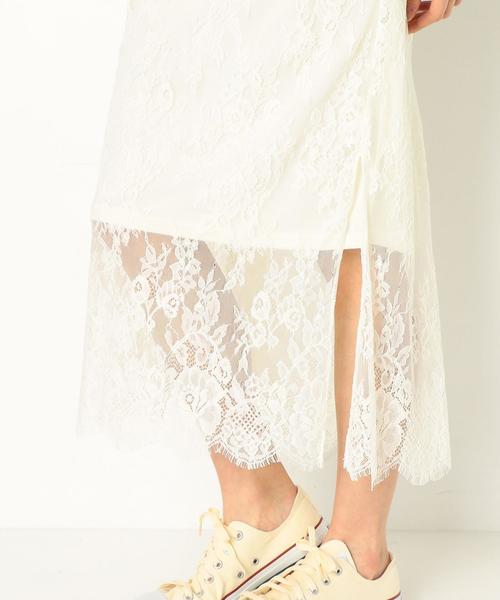 Another Edition（アナザーエディション）の「レースロングスカート/AEMFC LACE LONG SK◆（スカート・レディース・オフホワイト・FREE）」の7枚目の写真
