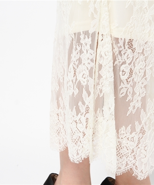 Another Edition（アナザーエディション）の「レースロングスカート/AEMFC LACE LONG SK◆（スカート・レディース・オフホワイト・FREE）」の2枚目の写真