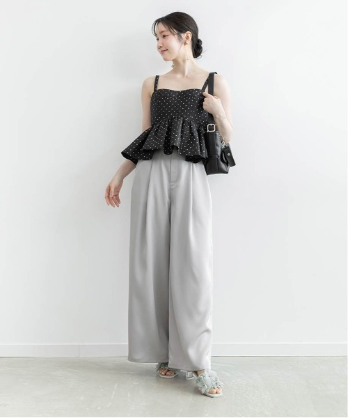 RANDA（ランダ）の「プリーツフラワーミュールサンダル（サンダル・レディース・グレー/アイボリー/ブラック・M/L/S/LL）」の17枚目の写真